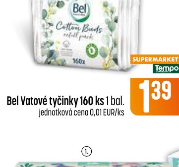 Bel Vatové tyčinky 160 ks 1 bal.