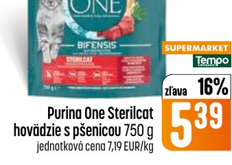 Purina One Sterilcat hovädzie s pšenicou 750 g