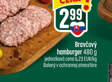 Bravčový hamburger 480 g