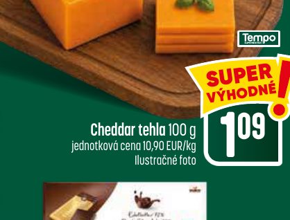 Cheddar tehla 100 g