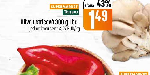 Hliva ustricová 300 g 1 bal.