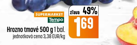 Hrozno tmavé 500 g 1 bal.