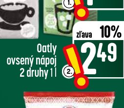 Oatly ovsený nápoj 2 druhy 1 l