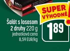 Šalát s lososom 2 druhy 220 g