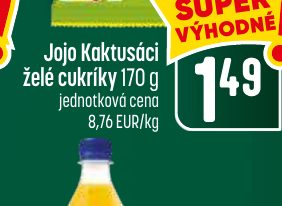 Jojo Kaktusáci želé cukríky 170 g