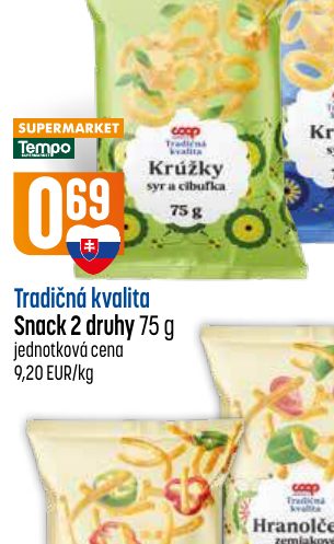 Tradičná kvalita Snack 2 druhy 75 g