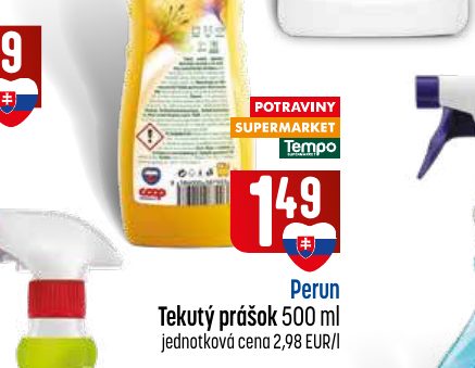 Perun Tekutý prášok 500 ml