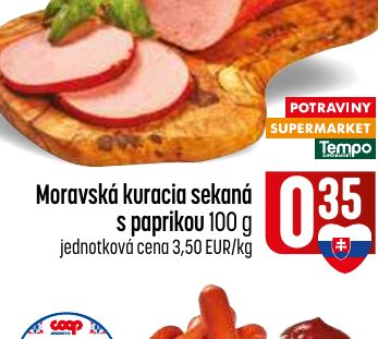 Moravská kuracia sekaná s paprikou 100 g