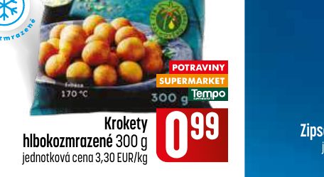 Krokety hlbokozmrazené 300 g