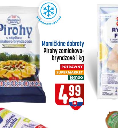 Mamičkine dobroty Pirohy zemiakovo- bryndzové 1 kg