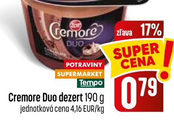 Cremore Duo dezert 190 g