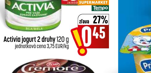 Activia jogurt 2 druhy 120 g
