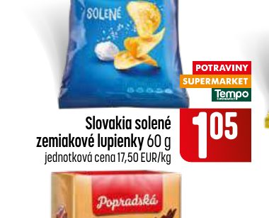 Slovakia solené zemiakové lupienky 60 g