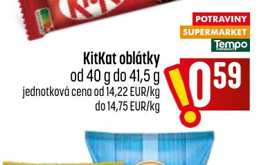 KitKat oblátky od 40 g do 41,5 g