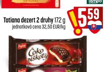 Tatiana dezert 2 druhy 172 g