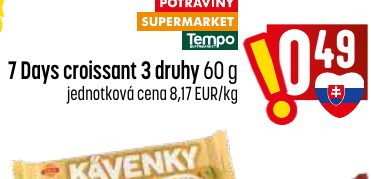 7 Days croissant 3 druhy 60 g