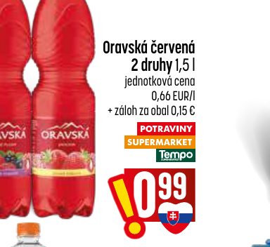 Oravská červená 2 druhy 1,5 l