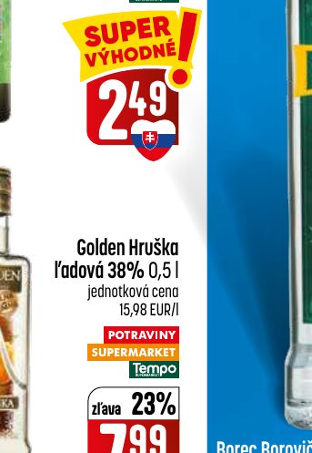 Golden Hruška ľadová 38% 0,5 l