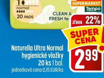 Naturella Ultra Normal hygienické vložky 20 ks 1 bal.