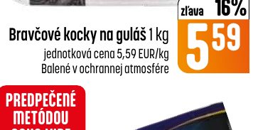 Bravčové kocky na guláš 1 kg