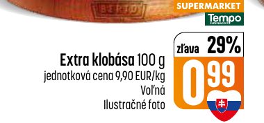 Extra klobása 100 g