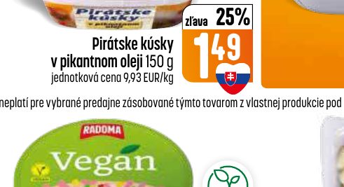 Pirátske kúsky v pikantnom oleji 150 g