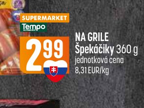 NA GRILE Špekáčiky 360 g
