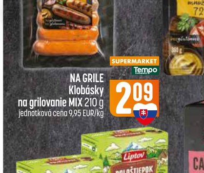 NA GRILE Klobásky na grilovanie MIX 210 g
