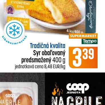 Tradičná kvalita Syr obaľovaný predsmažený 400 g