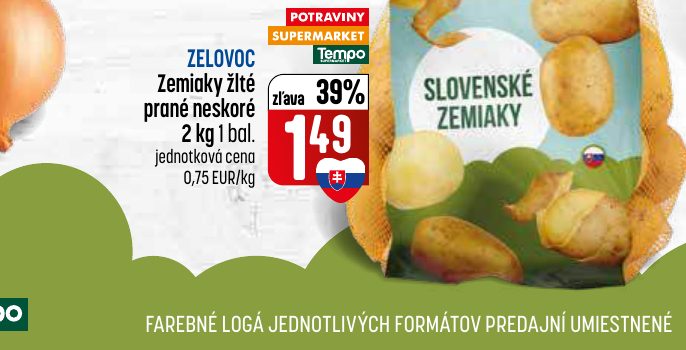 FAREBNÉ LOGÁ JEDNOTLIVÝCH FORMÁTOV PREDAJNÍ UMIESTNENÉ