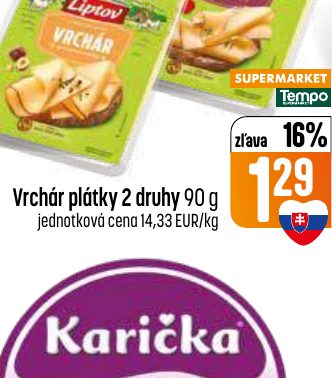 Vrchár plátky 2 druhy 90 g