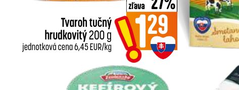 Tvaroh tučný hrudkovitý 200 g
