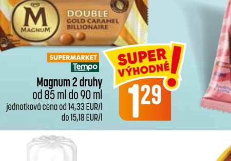 Magnum 2 druhy od 85 ml do 90 ml