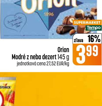 Orion Modré z neba dezert 145 g
