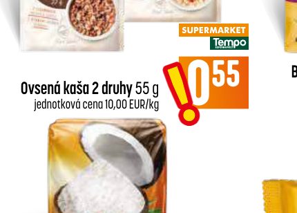 Ovsená kaša 2 druhy 55 g