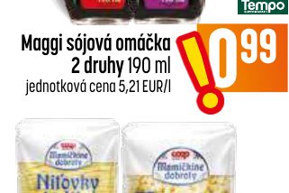 Maggi sójová omáčka 2 druhy 190 ml