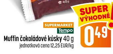 Muffin čokoládové kúsky 40 g