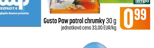 Gusto Paw patrol chrumky 30 g