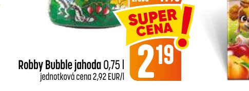 Robby Bubble jahoda 0,75 l