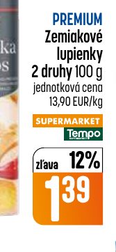 PREMIUM Zemiakové lupienky 2 druhy 100 g