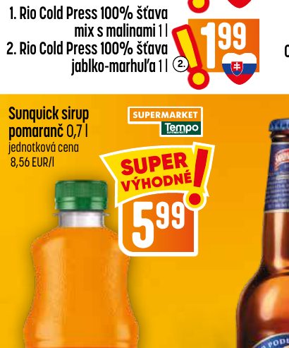 Sunquick sirup pomaranč 0,7 l