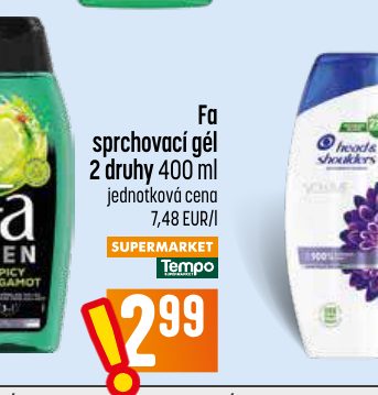 Fa sprchovací gél 2 druhy 400 ml