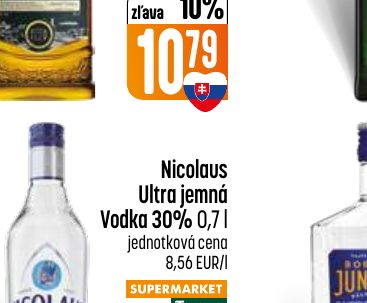 Nicolaus Ultra jemná Vodka 30% 0,7 l
