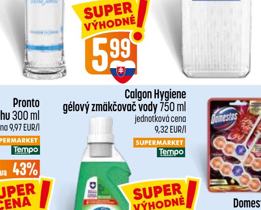 Calgon Hygiene gélový zmäkčovač vody 750 ml