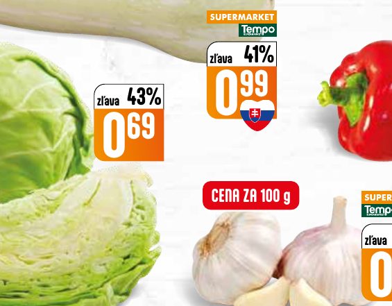CENA ZA 100 g