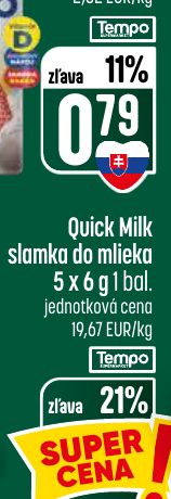 Quick Milk slamka do mlieka 5 x 6 g 1 bal.