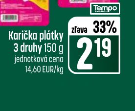 Karička plátky 3 druhy 150 g