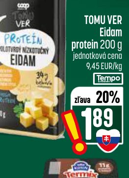 TOMU VER Eidam protein 200 g