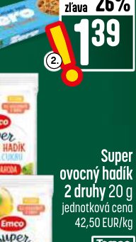 Super ovocný hadík 2 druhy 20 g
