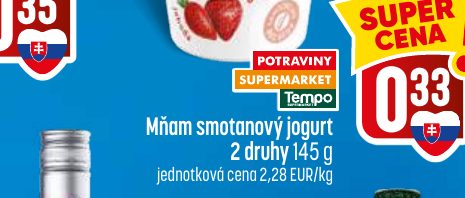 Mňam smotanový jogurt 2 druhy 145 g